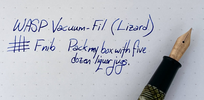 c.1938-9 WASP Vacuum-Fil Lizard Fountain Pen and Mechanical Pencil Set