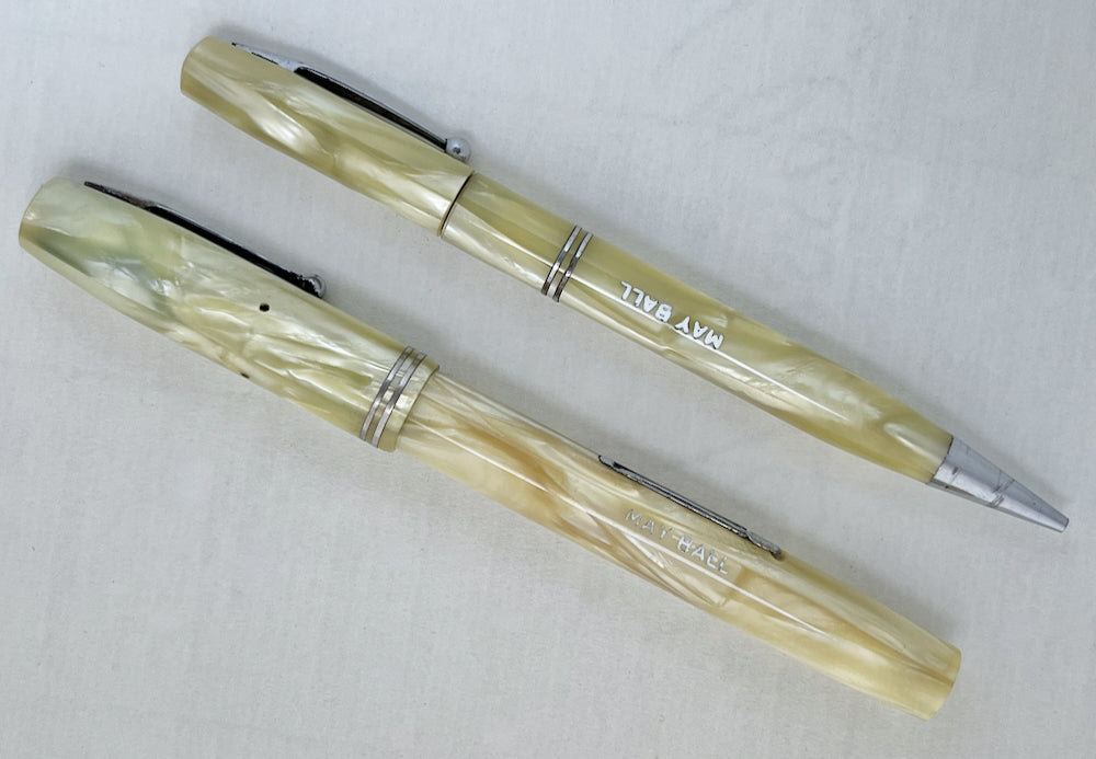1930s Waterman Nurse’s Fountain Pen and Mechanical Pencil Set - SUPERFLEX