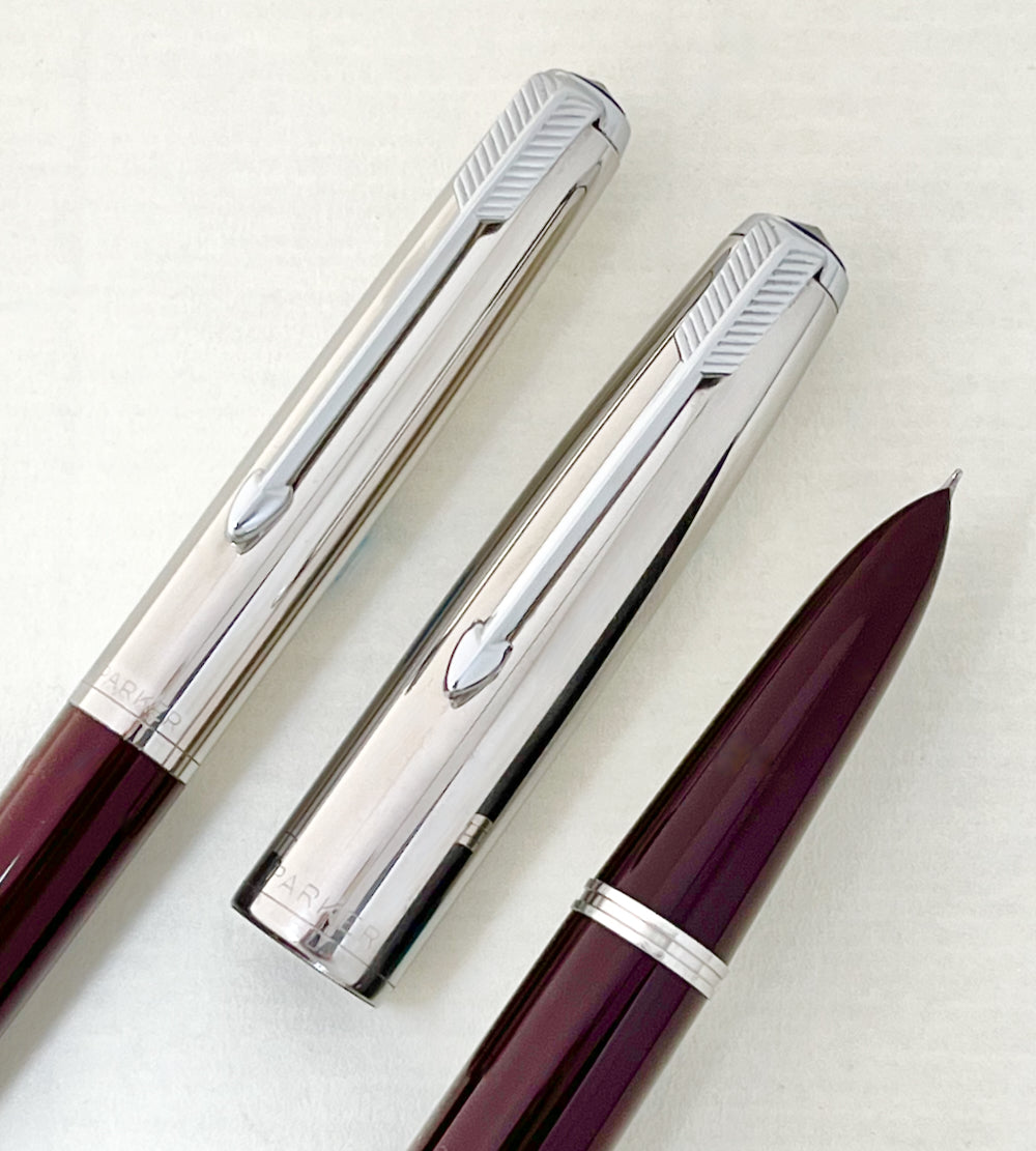 1950s Parker 51 Special Demi Fountain Pen and Ballpoint Set