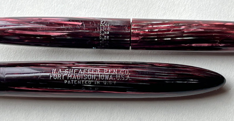 1936-8 Sheaffer Balance Junior Fountain Pen Pencil Set - ROSE GLOW - SEMIFLEX