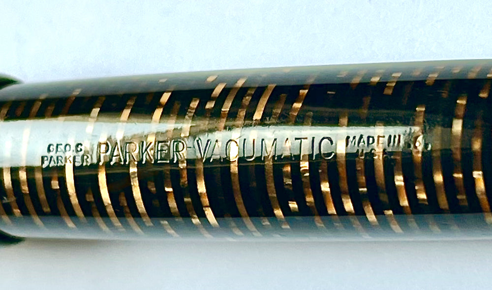 1946 Parker Vacumatic Major Fountain Pen - Golden Pearl