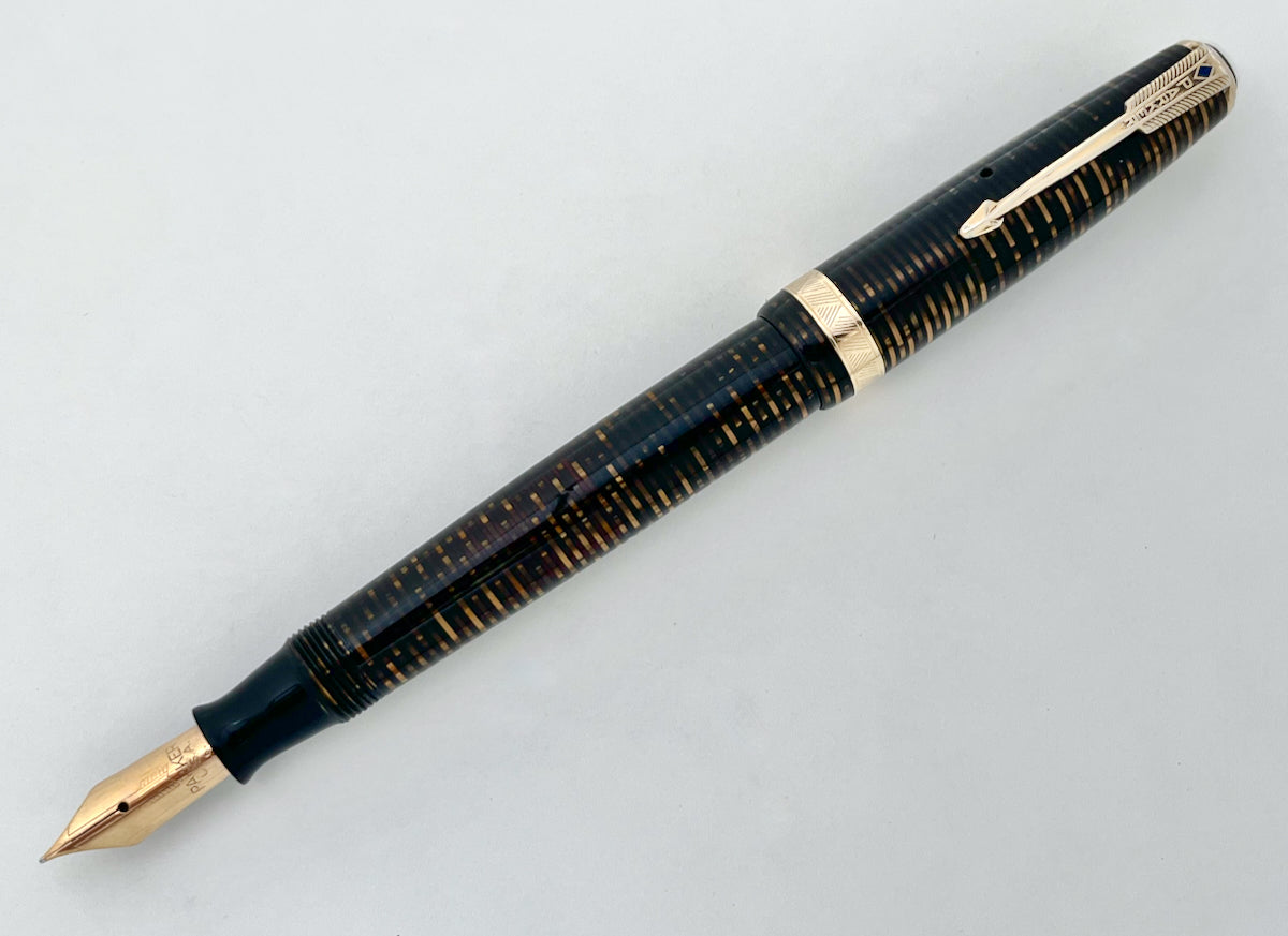 1946 Parker Vacumatic Major Fountain Pen - Golden Pearl