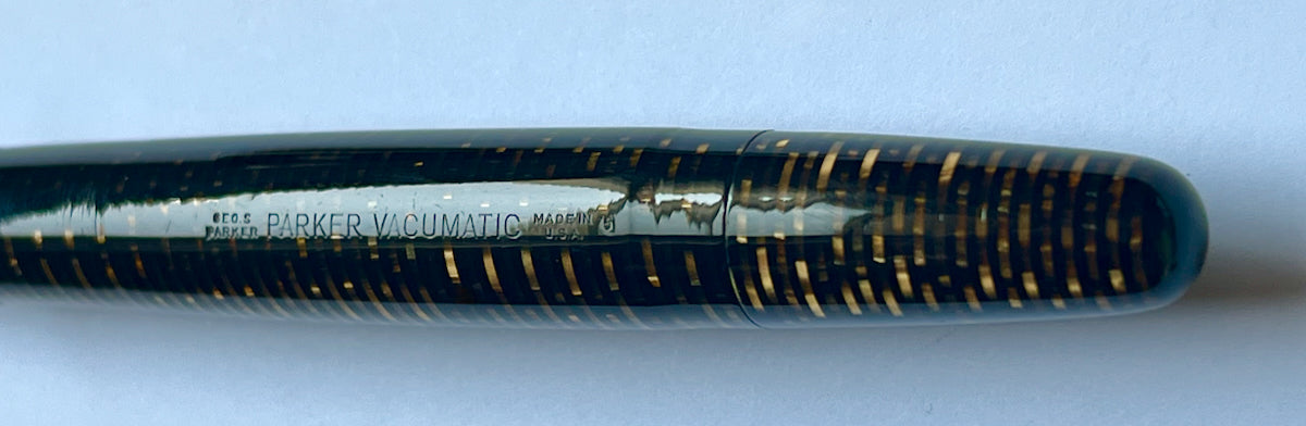 1945 Parker Vacumatic Major Fountain Pen - Golden Pearl