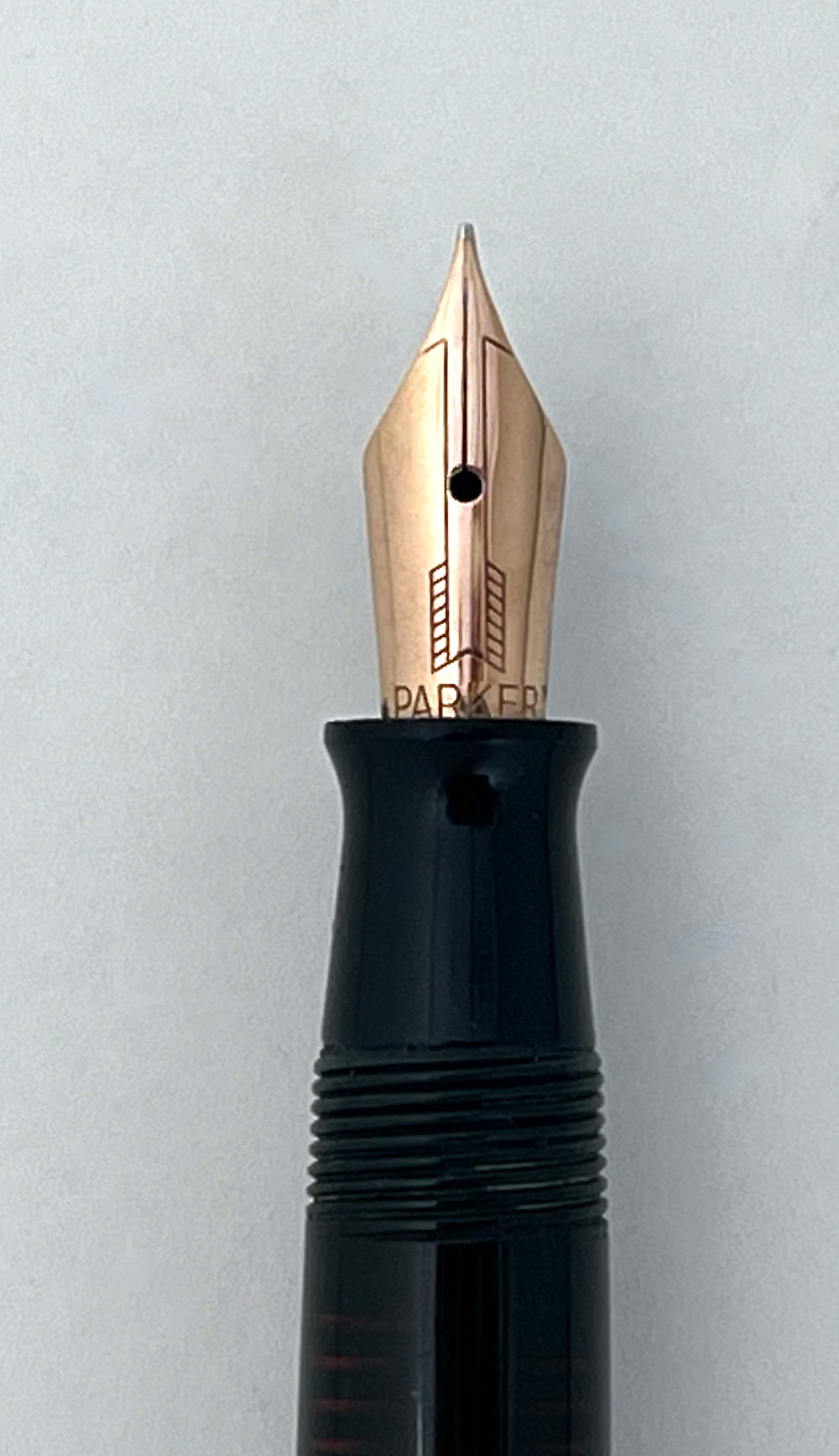 1944 Parker Vacumatic Debutante Fountain Pen - Emerald Pearl