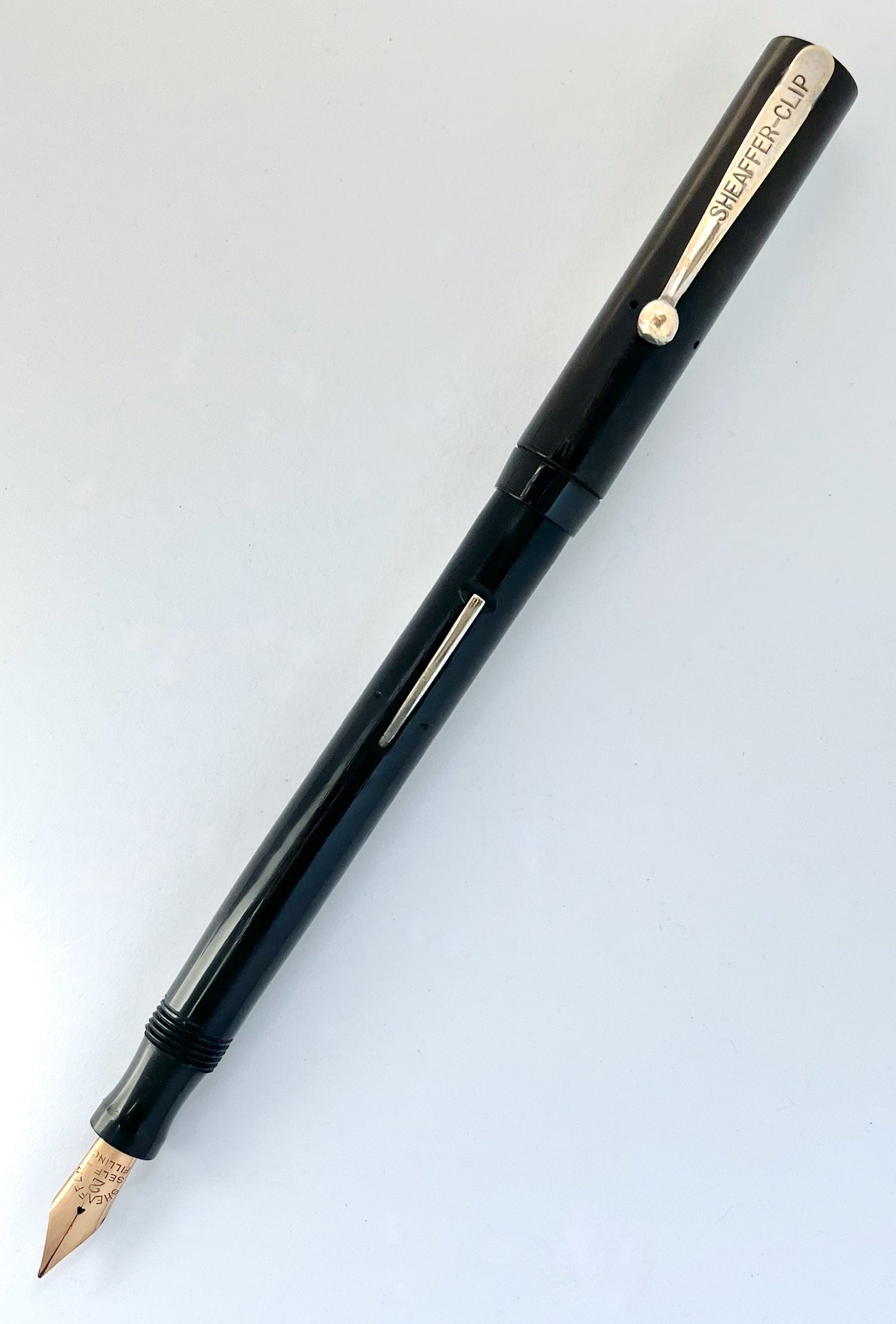 c.1917 Sheaffer-Clip No. 2 Flat Top Fountain Pen - SUPERFLEX
