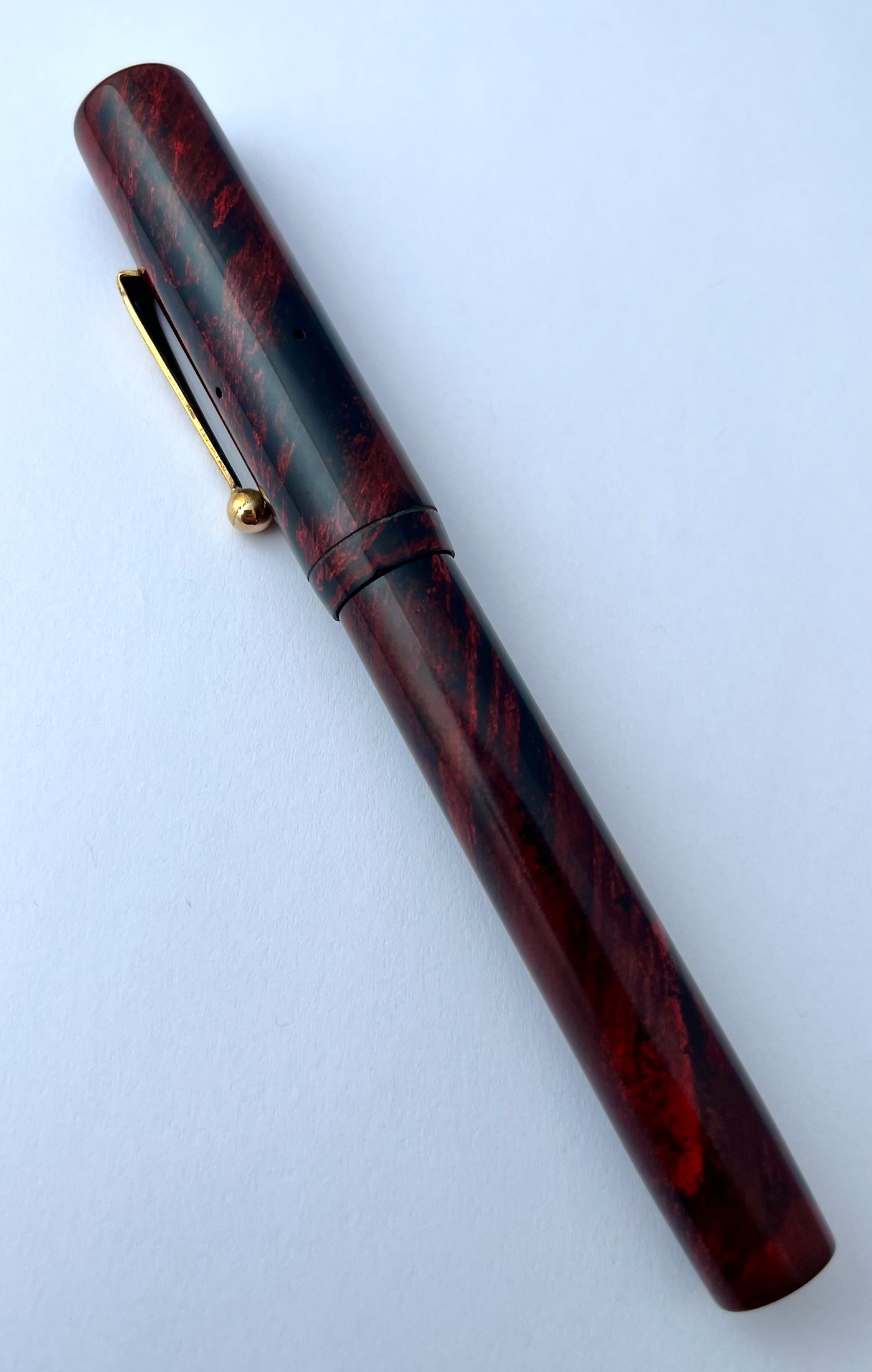 1920s Gold Medal Oversized Flat Top Fountain Pen - WET NOODLE