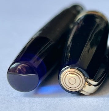 1940s Waterman Emblem Fountain Pen - Transparent Blue