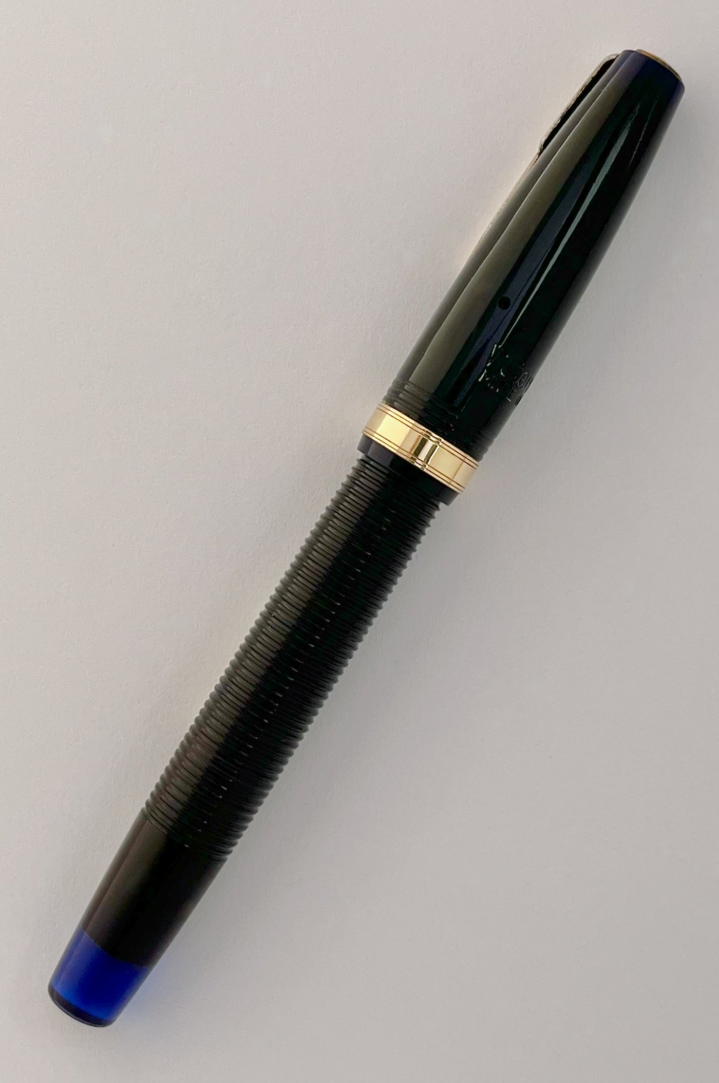 1940s Waterman Emblem Fountain Pen - Transparent Blue