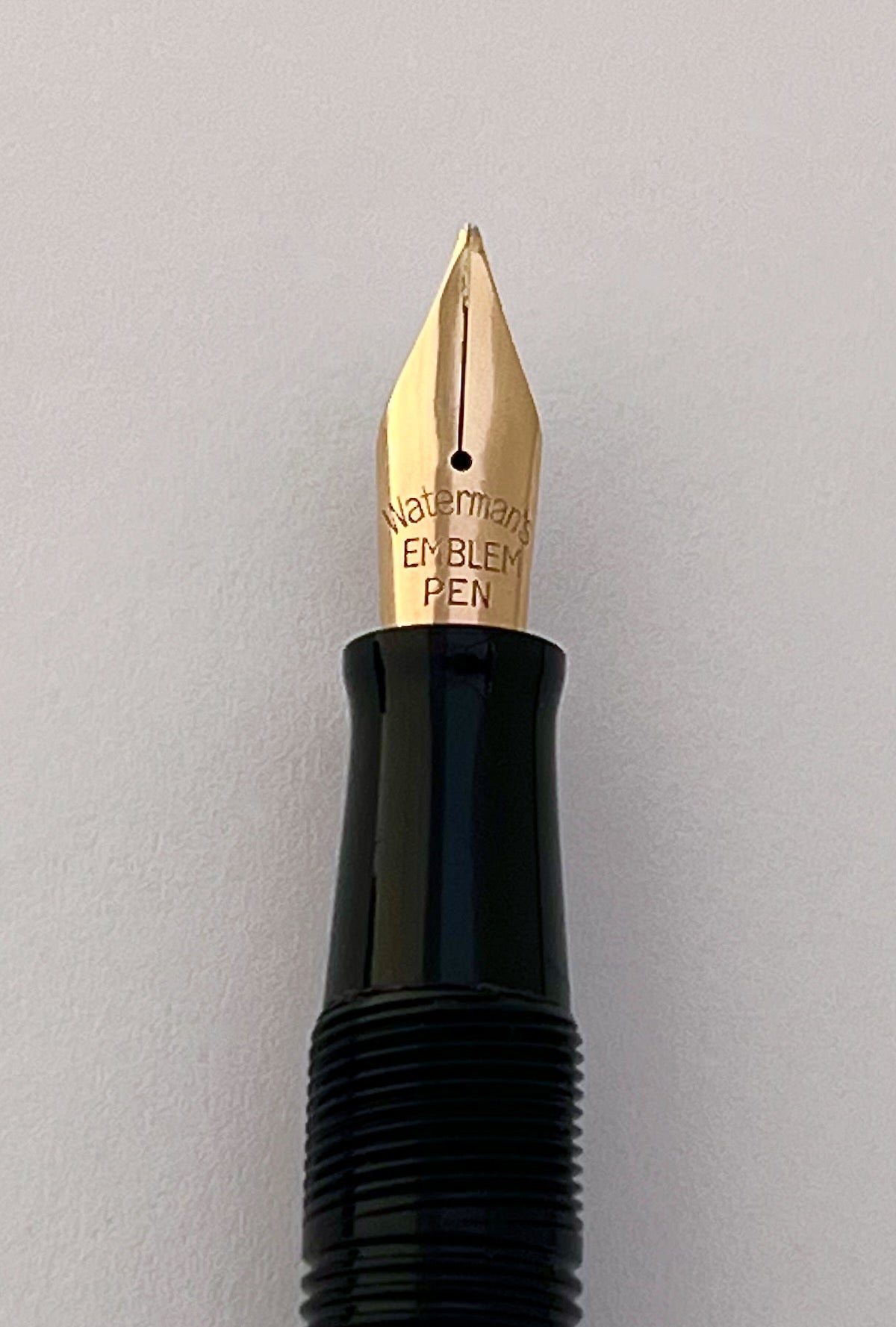 1940s Waterman Emblem Fountain Pen - Transparent Blue