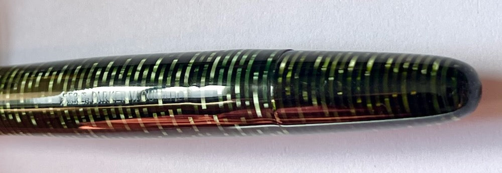 1946 Parker Vacumatic Major Fountain Pen - Emerald Pearl