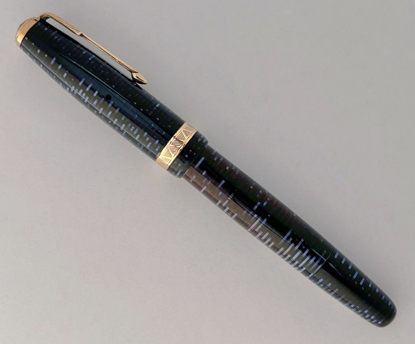 1945 Parker Vacumatic Major Fountain Pen - Azure Blue