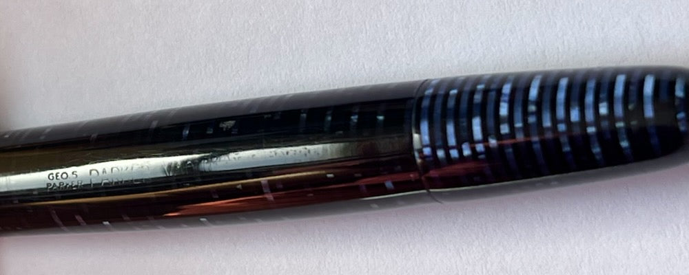 1945 Parker Vacumatic Major Fountain Pen - Azure Blue