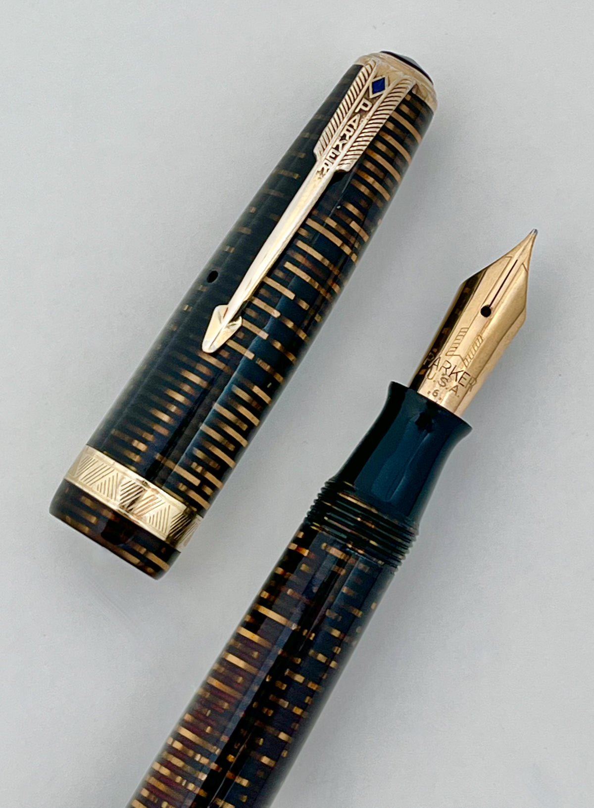Parker Vacumatic Major Fountain Pen Golden Pearl