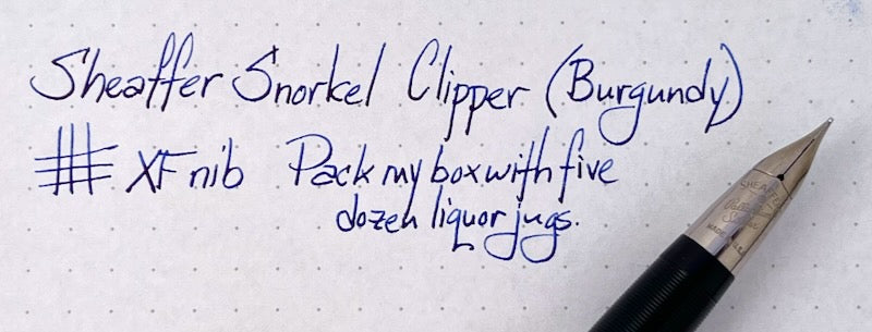 1950s Sheaffer Snorkel Clipper Fountain Pen