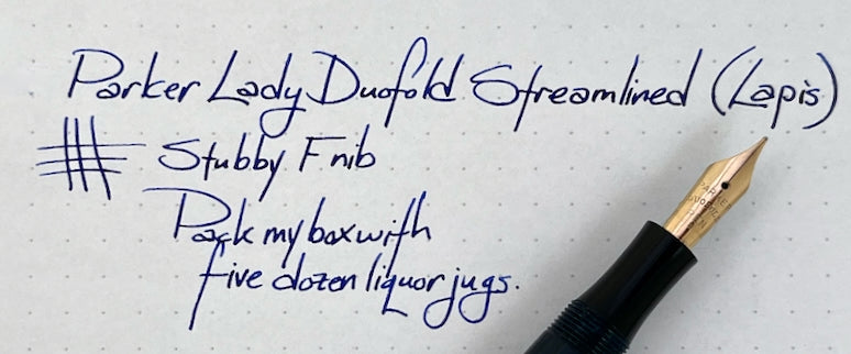 c.1930 Parker Lady Duofold Streamlined Fountain Pen