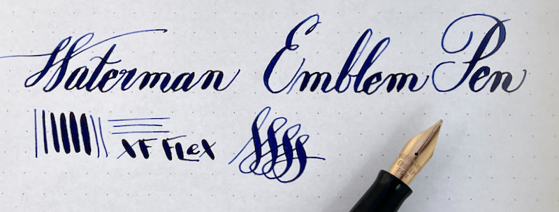 1940s Waterman Emblem Fountain Pen - Transparent Blue