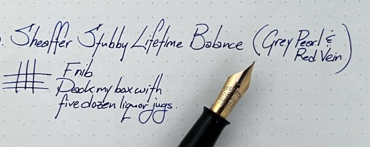 1930s Sheffer Stubby Lifetime Balance Fountain Pen & Mechanical Pencil Set - REVERSE TRIM