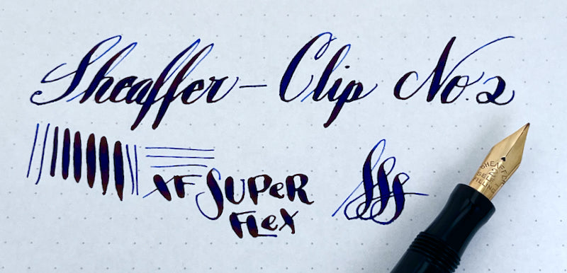c.1917 Sheaffer-Clip No. 2 Flat Top Fountain Pen - SUPERFLEX