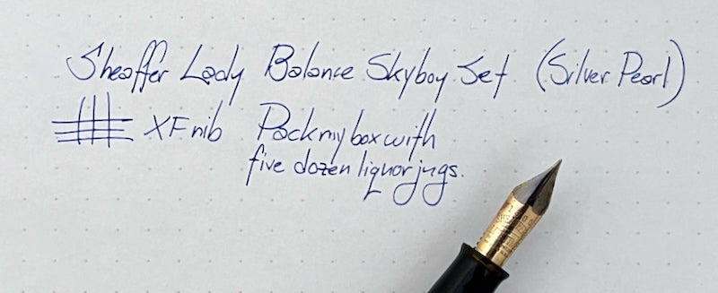 1940s Sheaffer Lady Balance Skyboy Fountain Pen and Mechanical Pencil Set in Box