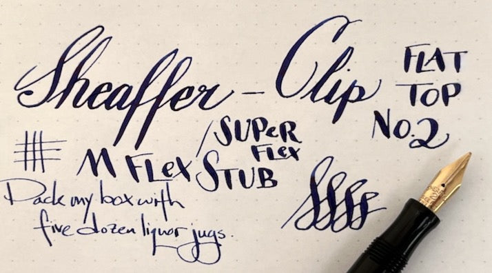 c.1917 Sheaffer-Clip No.2 Flat Top Fountain Pen - SUPERFLEX