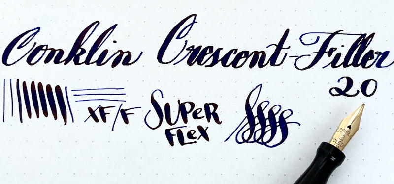 1920s Conklin Crescent-Filler 20 Fountain Pen - SUPERFLEX