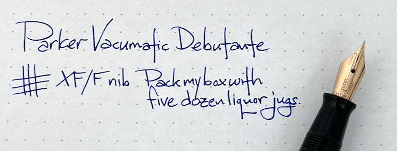 1944 Parker Vacumatic Debutante Fountain Pen - Emerald Pearl