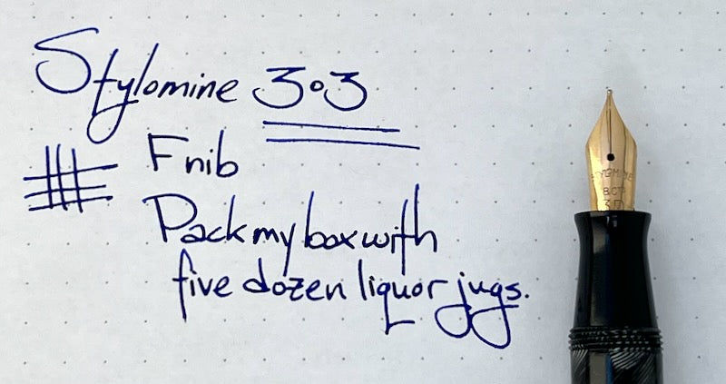 1940s-50s Stylomine 303 Fountain Pen - Accordion/Twist Filler