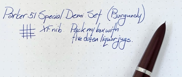 1950s Parker 51 Special Demi Fountain Pen and Ballpoint Set