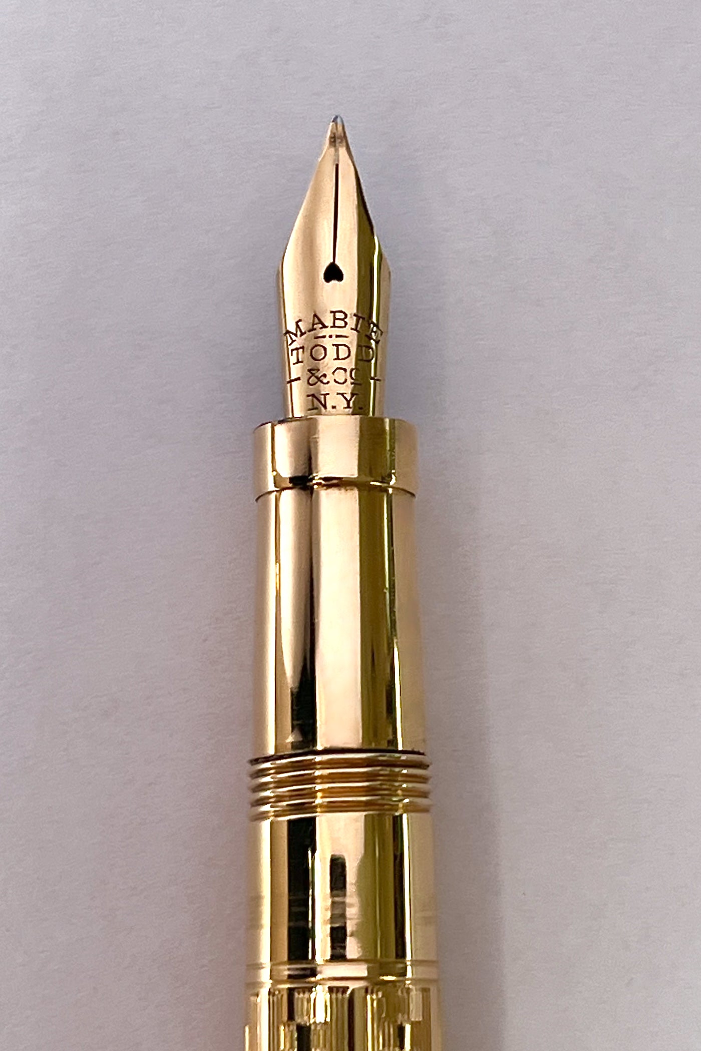1920s Mabie Todd Swan Gold-Filled Overlay Fountain Pen - SUPERFLEX