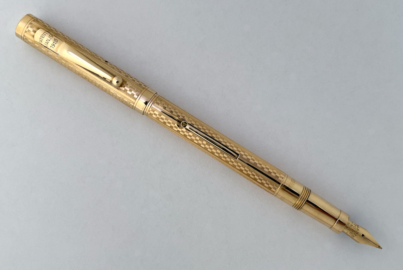 1920s Mabie Todd Swan Gold-Filled Overlay Fountain Pen - SUPERFLEX