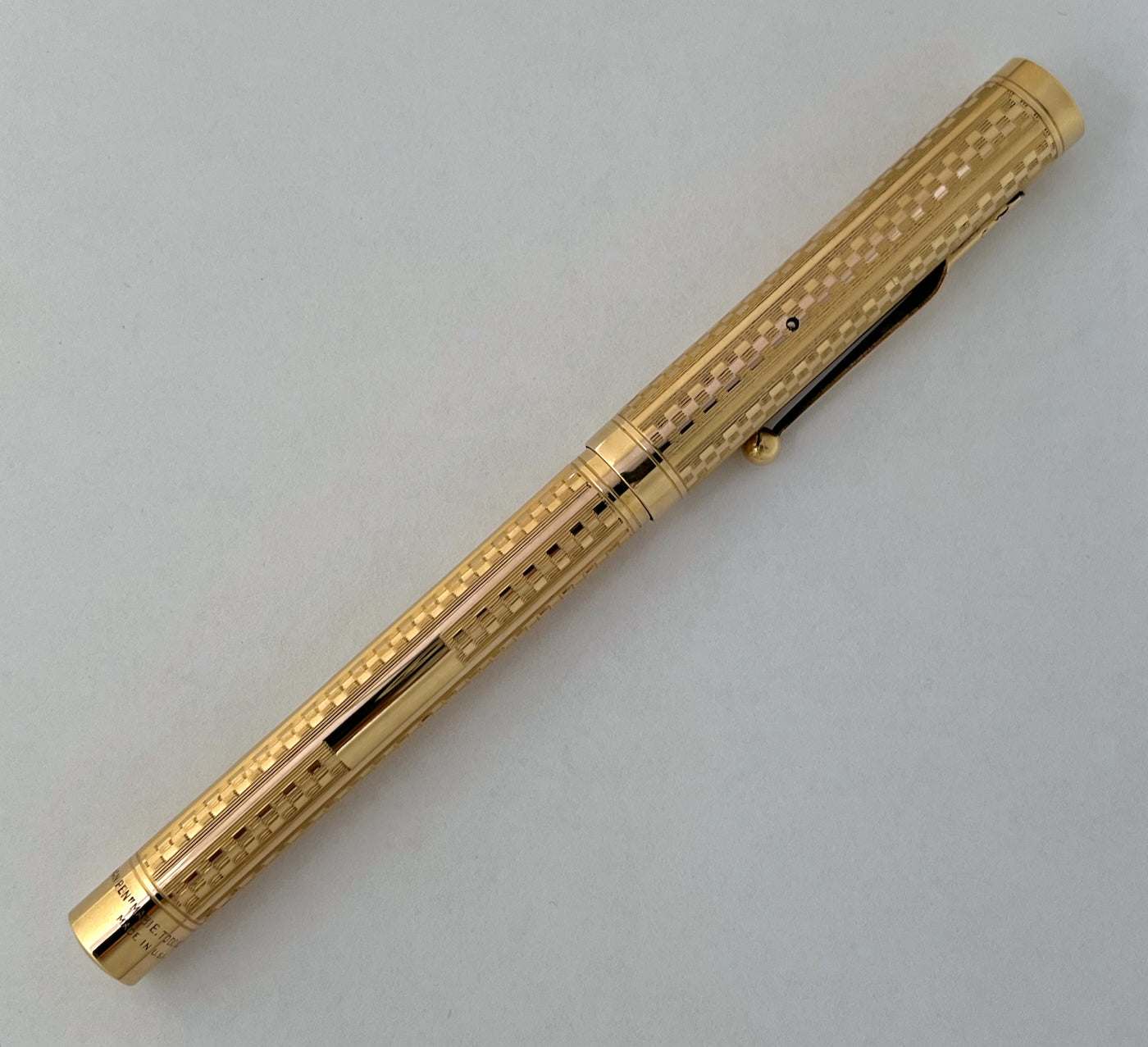 1920s Mabie Todd Swan Gold-Filled Overlay Fountain Pen - SUPERFLEX