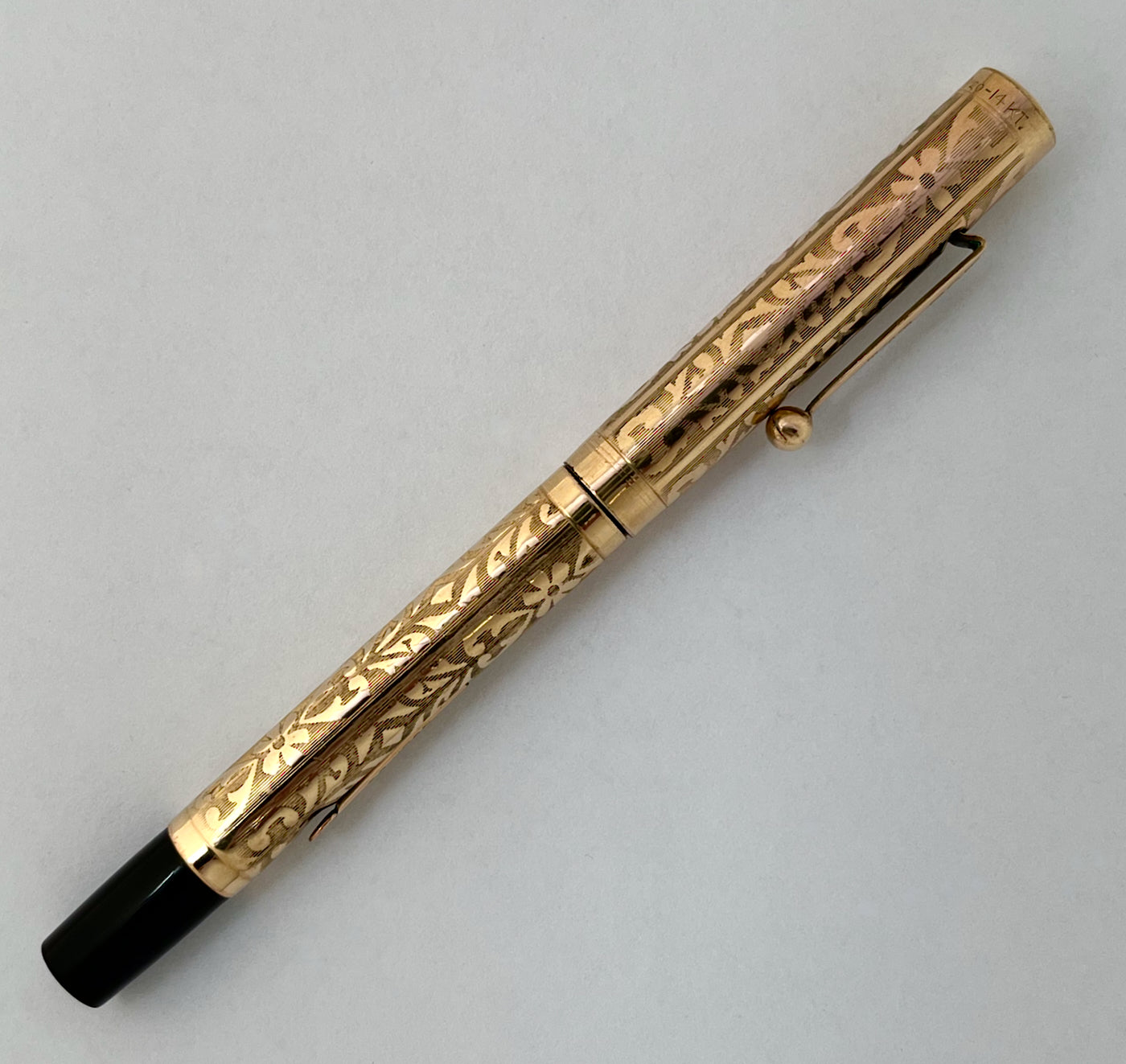 1920s Eclipse Overlay Fountain Pen - RETROFIT WET NOODLE