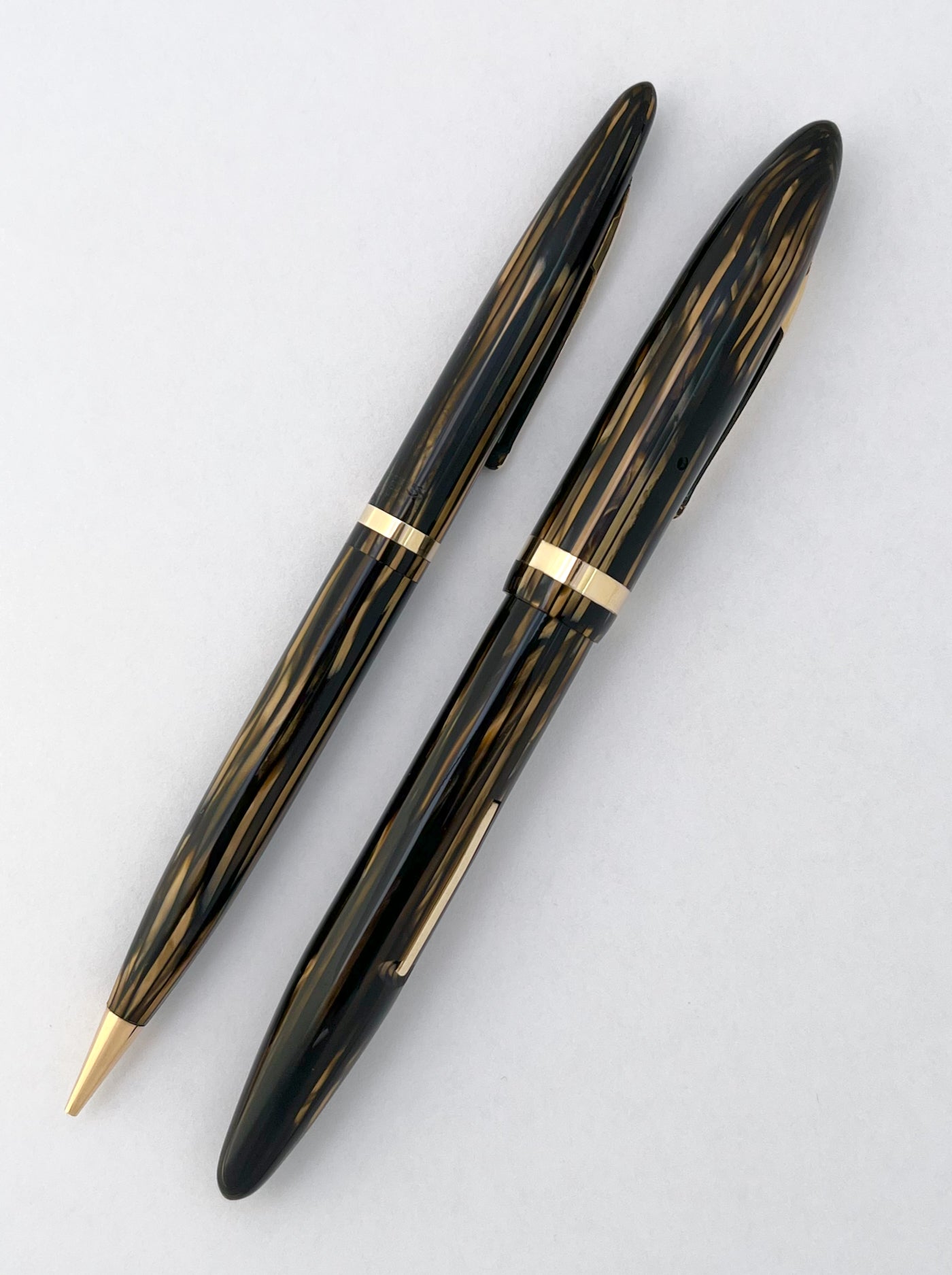 c.1936 Sheaffer Balance Statesman Fountain Pen Mechanical Pencil Set in Box