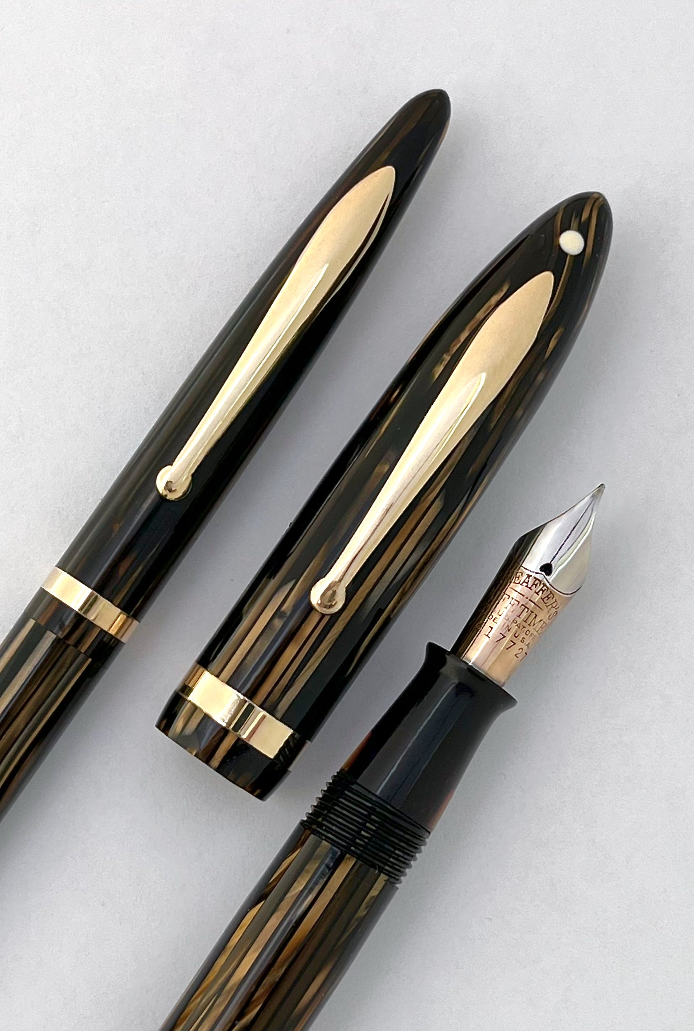 c.1936 Sheaffer Balance Statesman Fountain Pen Mechanical Pencil Set in Box