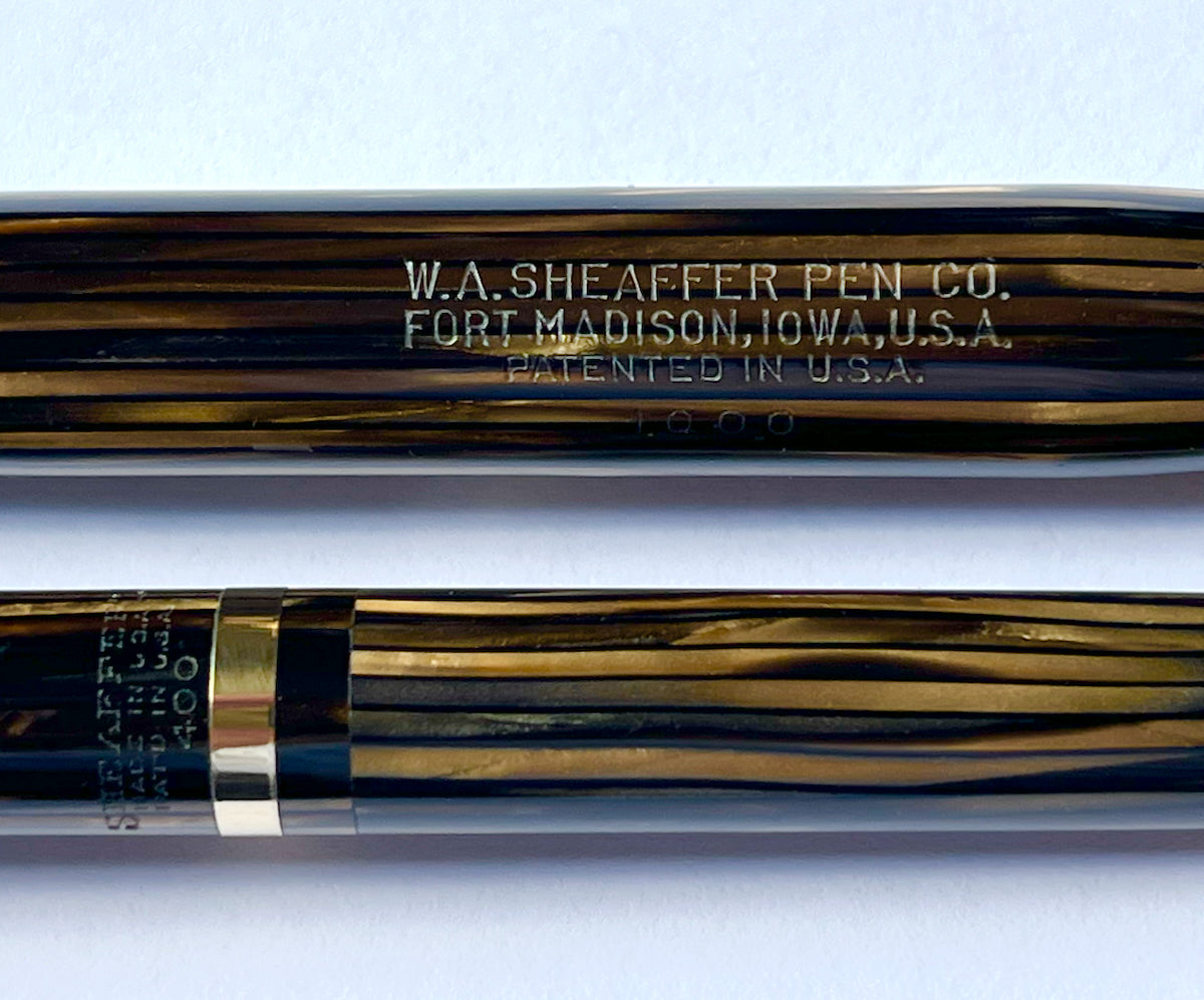 c.1936 Sheaffer Balance Statesman Fountain Pen Mechanical Pencil Set in Box