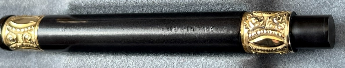 c.1904-10 Parker Lucky Curve #6 Taper Cap Eyedropper Fountain Pen - FLEX/SUPERFLEX