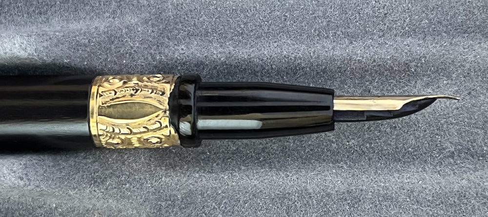 c.1904-10 Parker Lucky Curve #6 Taper Cap Eyedropper Fountain Pen - FLEX/SUPERFLEX