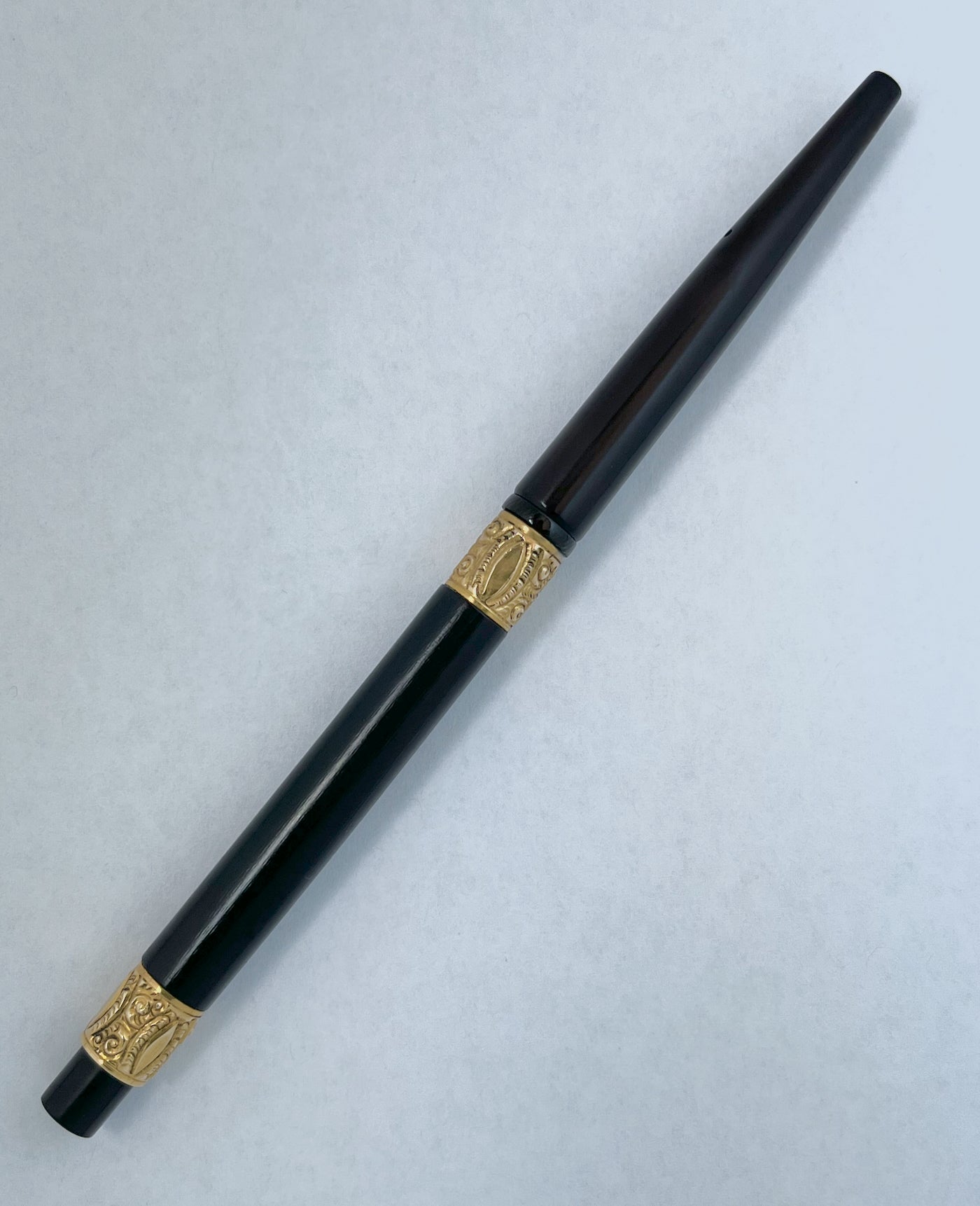 c.1904-10 Parker Lucky Curve #6 Taper Cap Eyedropper Fountain Pen - FLEX/SUPERFLEX