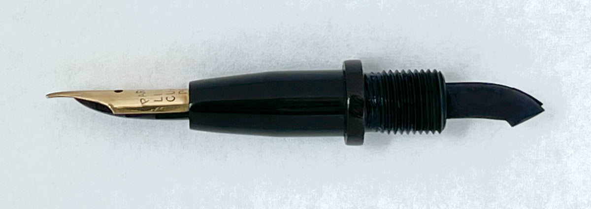 c.1904-10 Parker Lucky Curve #6 Taper Cap Eyedropper Fountain Pen - FLEX/SUPERFLEX