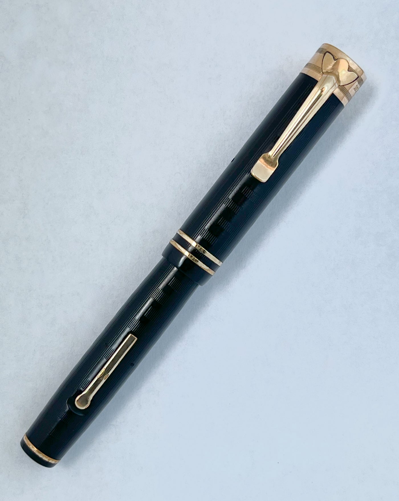 1920s Wahl-Eversharp Tulip Clip Fountain Pen - NEEDLEPOINT SUPERFLEX