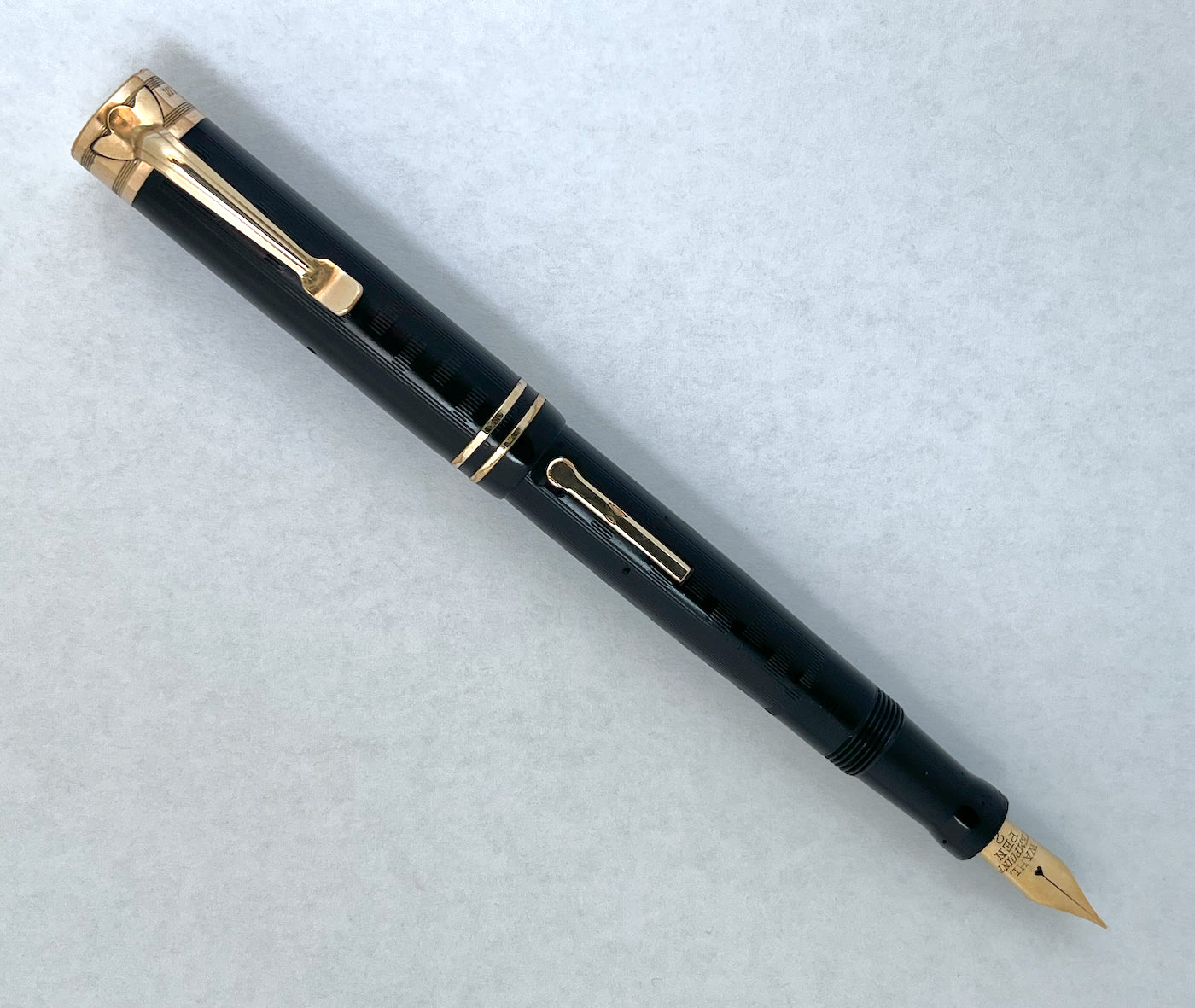 1920s Wahl-Eversharp Tulip Clip Fountain Pen - NEEDLEPOINT SUPERFLEX