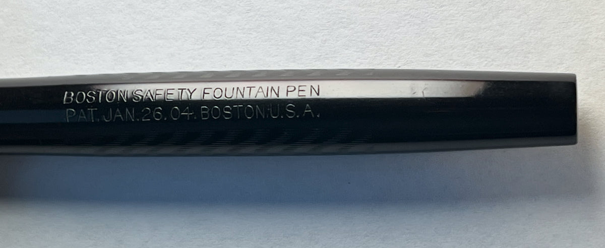 1910s Boston Safety 12 Eyedropper Fountain Pen - SEMIFLEX FACTORY STUB