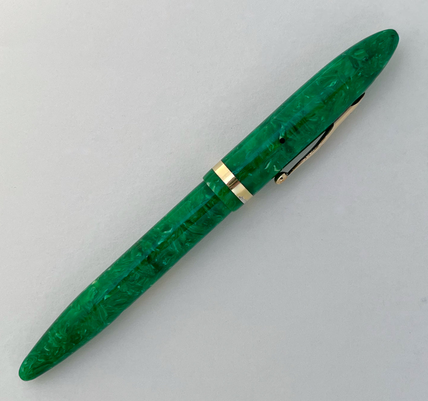 c.1934-35 Sheaffer Lifetime Long Balance Fountain Pen in Jade
