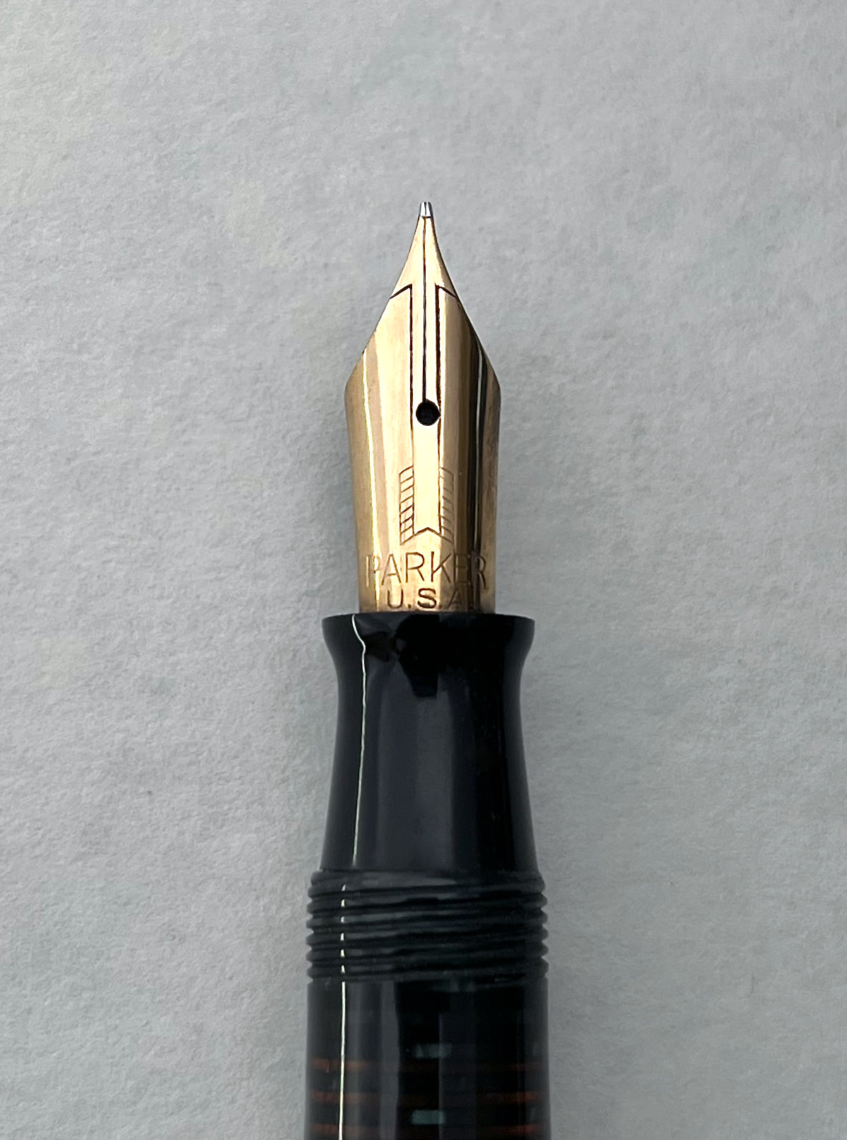 1943 Parker Vacumatic Major Fountain Pen - Emerald Pearl