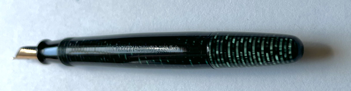 1943 Parker Vacumatic Major Fountain Pen - Emerald Pearl