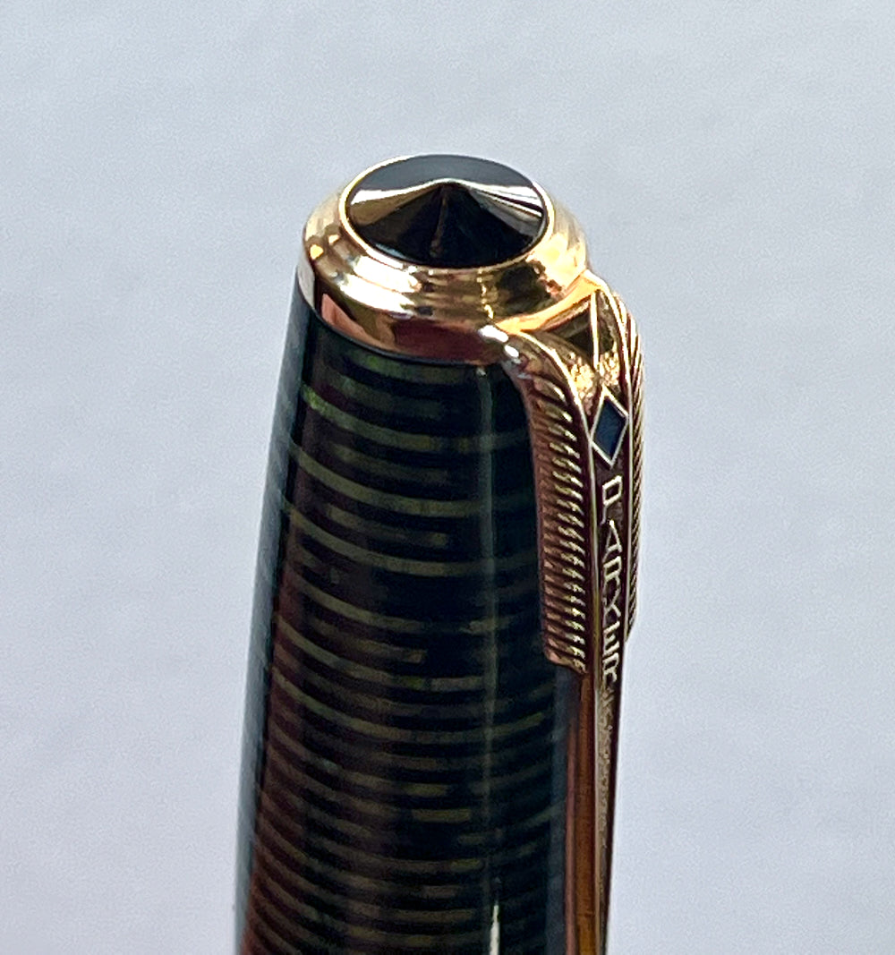1945 Parker Vacumatic Major Fountain Pen - Emerald Pearl