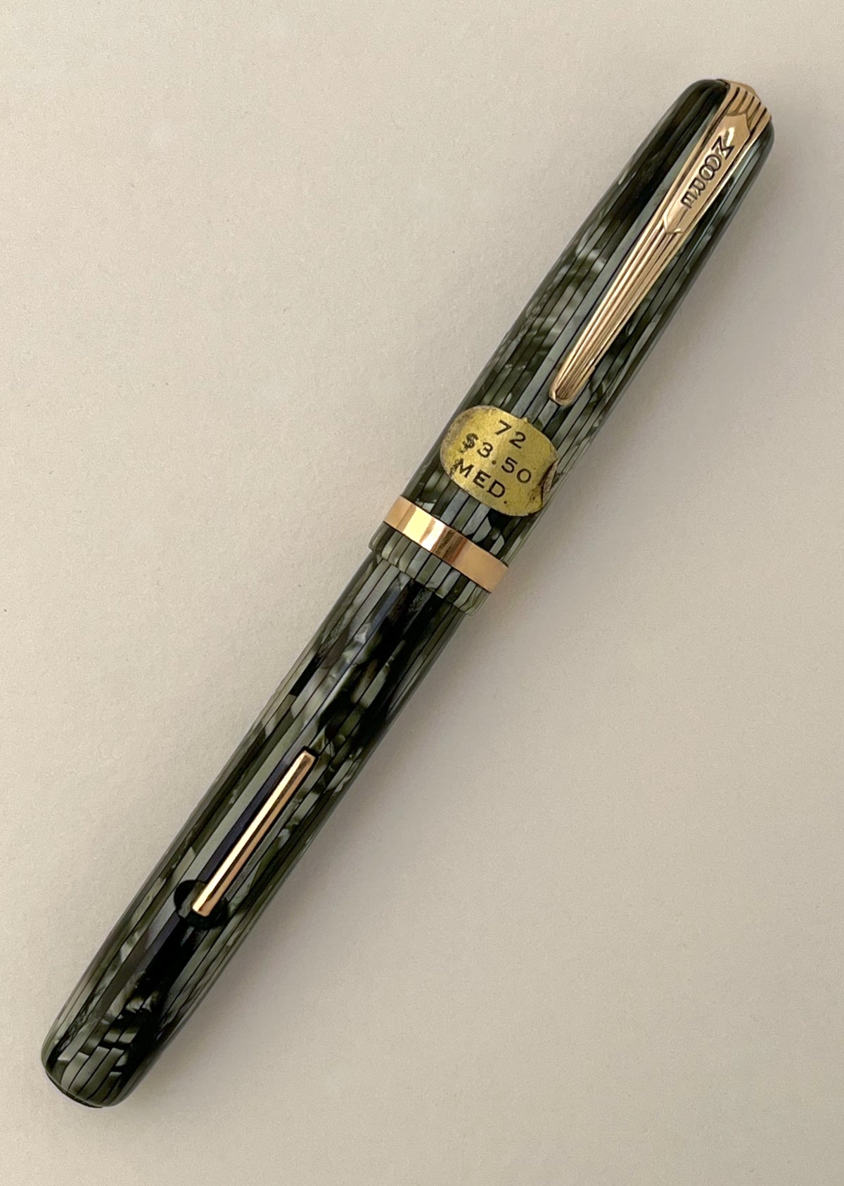 1940s NOS Stickered Moore 72 Fountain Pen - FLEX