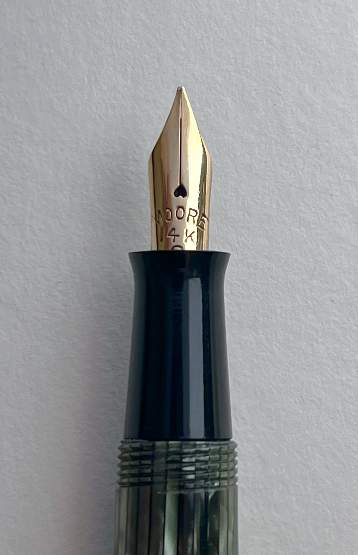 1940s NOS Stickered Moore 72 Fountain Pen - FLEX