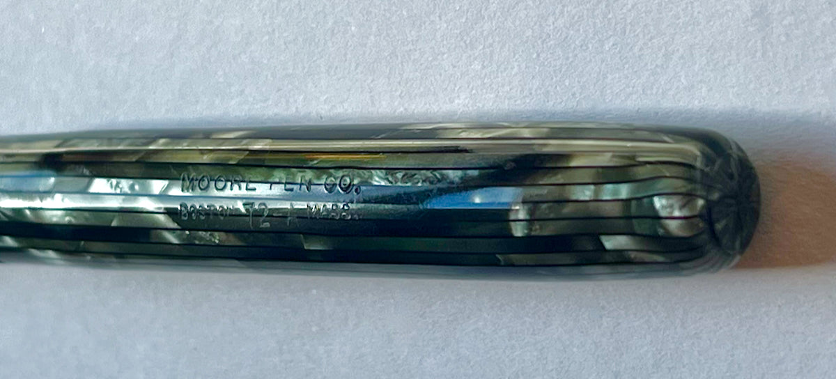 1940s NOS Stickered Moore 72 Fountain Pen - FLEX