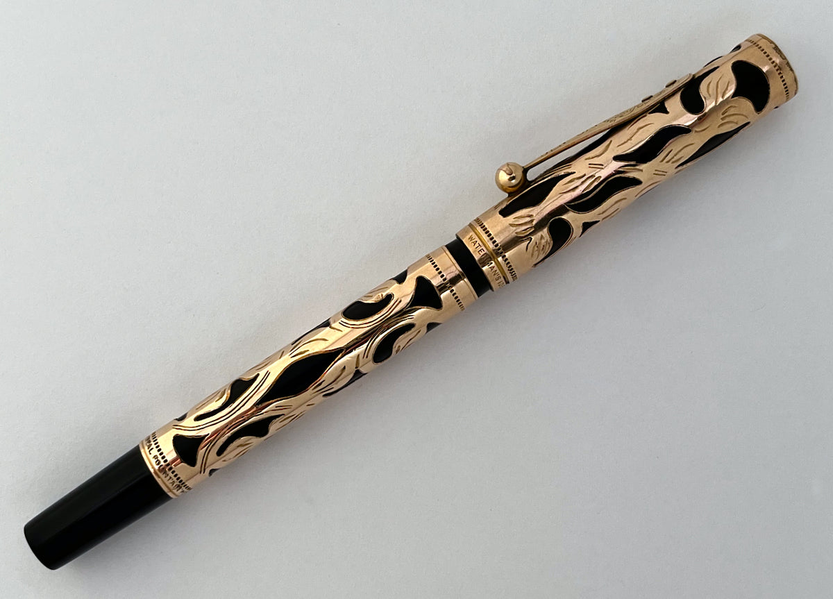 1908-09 Waterman 0512 1/2 POC Overlay Fountain Pen - SUPERFLEX